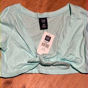 GAP Kids Sz XS ( 4-5 ) tie - top long sleeve top